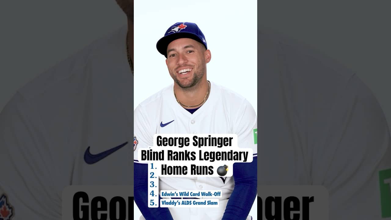 George Springer blind ranks legendary Blue Jays home runs 📊 #MLB #BlueJays