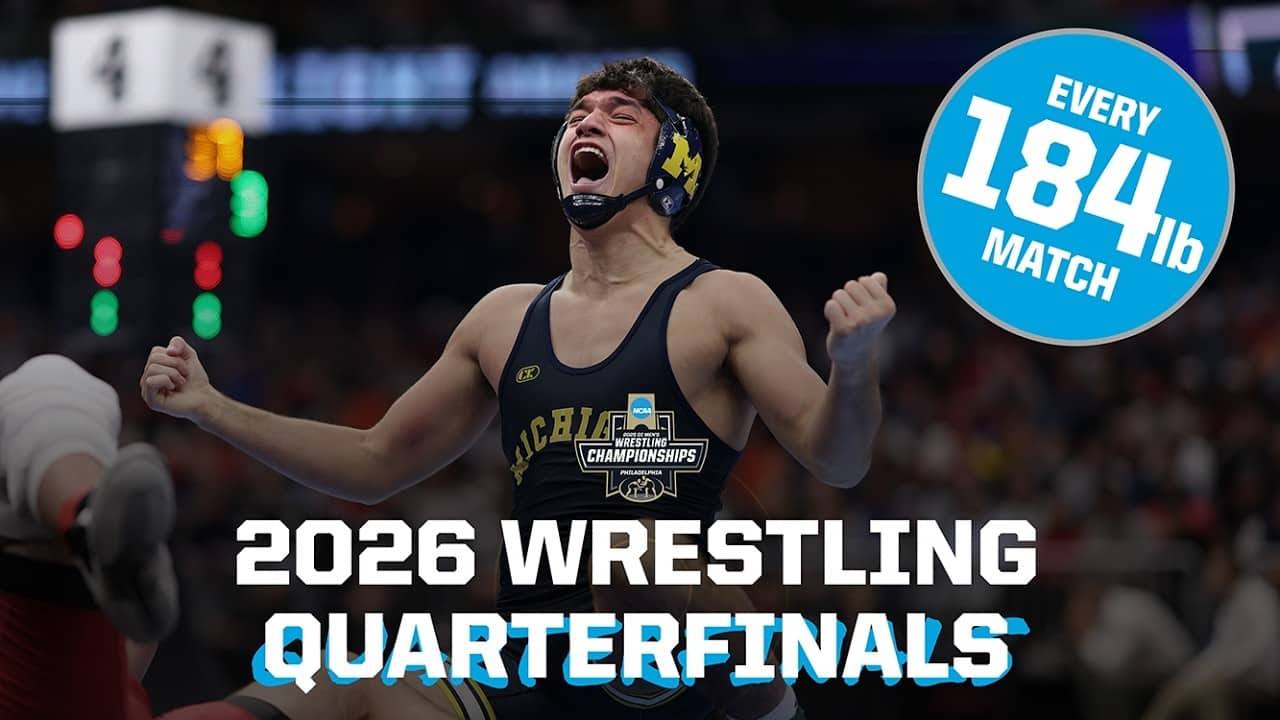 All four 184 lb matches - 2026 NCAA wrestling quarterfinals