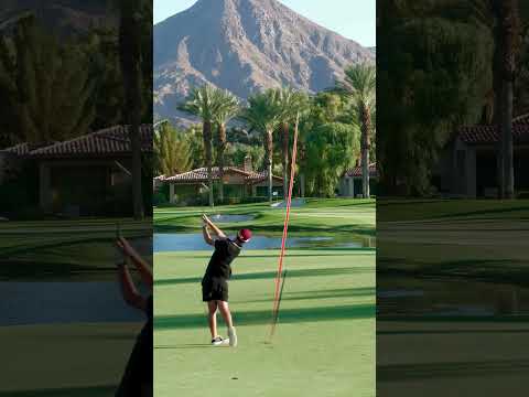 SIGHTS AND SOUNDS. ASMR EVENING GOLF 🌵⛳️🌅 #golf #shorts #desert