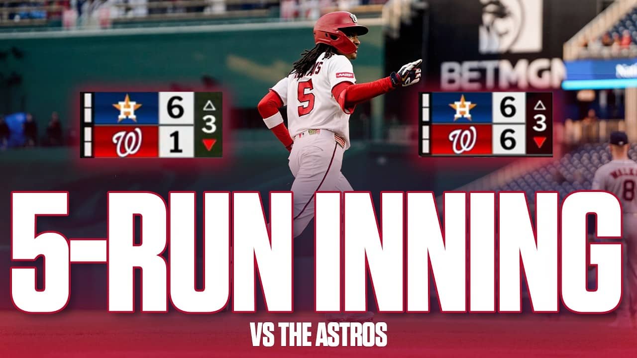 5-RUN GAME-TYING INNING VS. HOUSTON | Full Inning