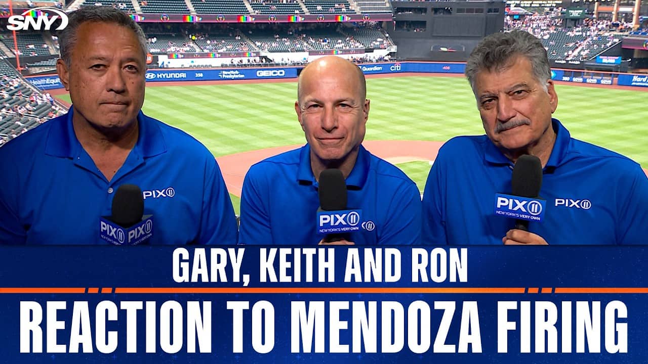 Gary Cohen, Keith Hernandez and Ron Darling discuss the firing of Mets' manager Carlos Mendoza