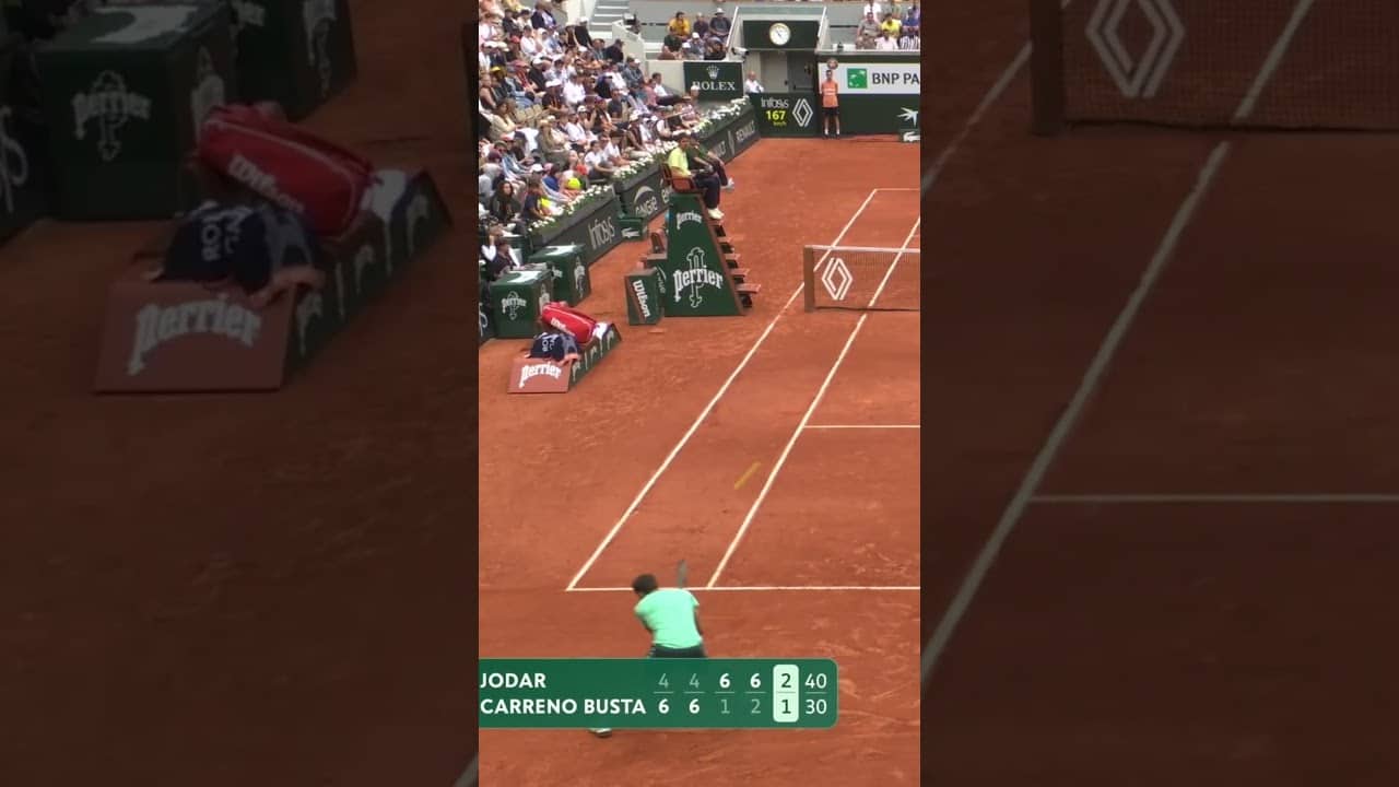 Jodar is so good 🤯🇪🇸#RolandGarros #Tennis #Jodar #tennisedit