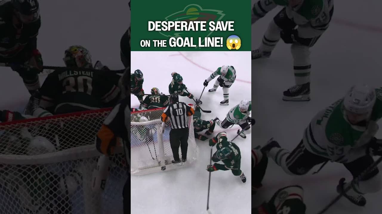 MASSIVELY clutch moment for the Wild 😮‍💨 #nhl #shorts