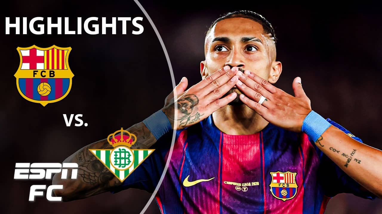 Lewandowski's FINAL GAME for Barca 🚨 Barcelona vs. Real Betis | LALIGA Highlights | ESPN FC