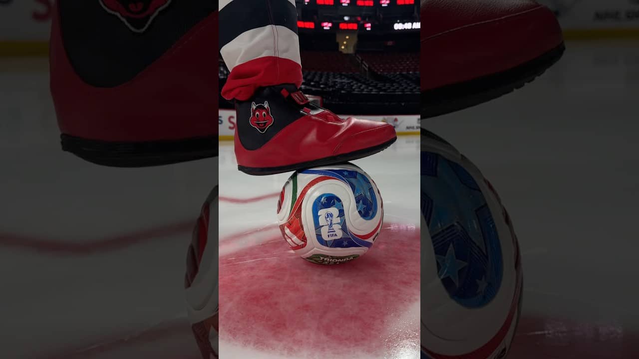 The beautiful game meets The Garden State. #shorts #worldcup #futbol #njdevils #nhl #soccer #fifa