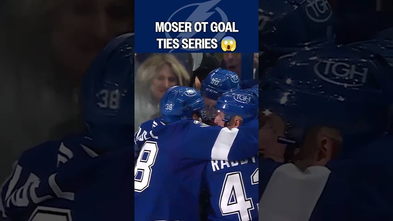 Moser Wins It in OT to Tie the Series 😱🔥