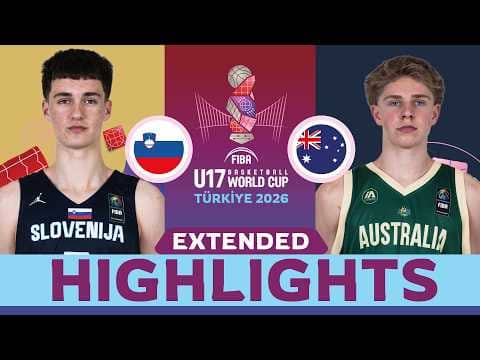 Slovenia 🇸🇮 vs Australia 🇦🇺 | ROUND OF 16 HIGHLIGHTS | FIBA U17 Basketball World Cup 2026