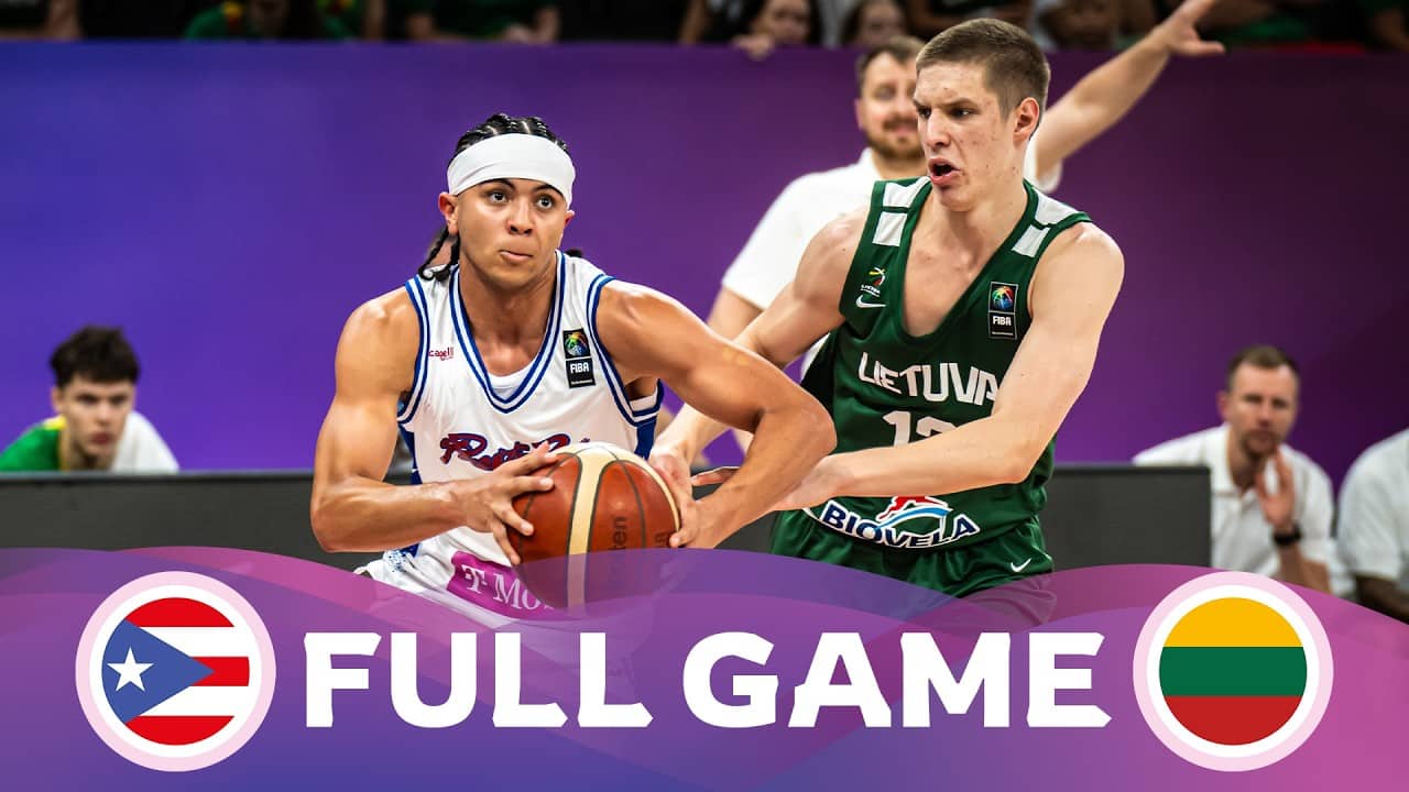 LIVE - Puerto Rico v Lithuania | FIBA U17 Basketball World Cup 2026 | Class. 7-8