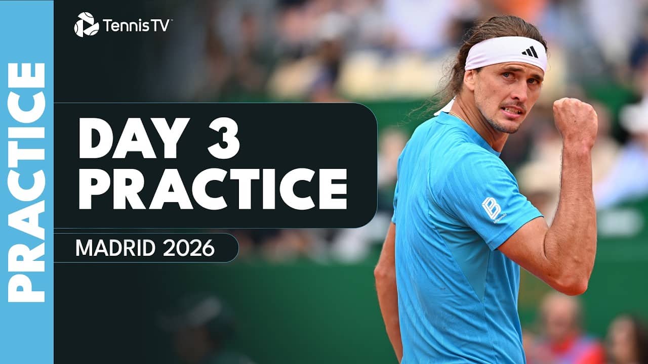 LIVE PRACTICE: Alexander Zverev Practices In Madrid!