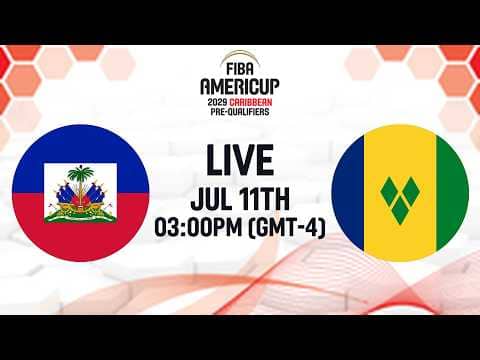 LIVE - HAI v VIN | FIBA AmeriCup 2029 Caribbean Pre-Qualifiers 2029 | Group Phase