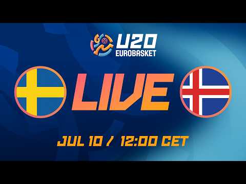 LIVE - Sweden v Iceland | FIBA U20 Women's EuroBasket 2026 | Class. Games 9-16