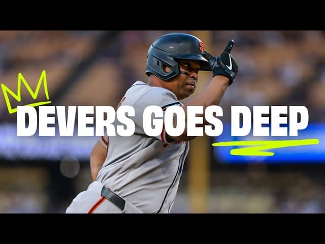 Rafael Devers conecta un jonrón en Dodger Stadium | Giants vs Dodgers Highlights