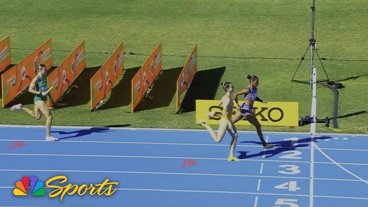 Team USA holds on to win mixed 4x400 qualifier at World Athletics Relays | NBC Sports