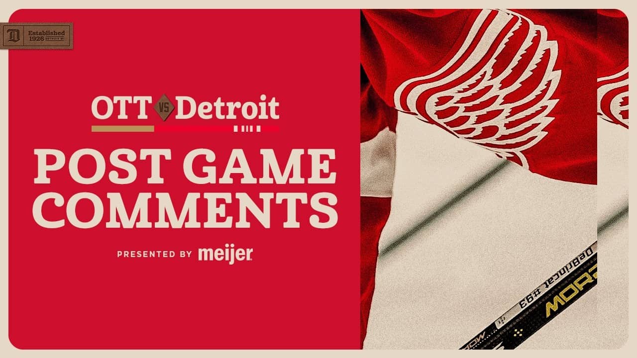Dylan Larkin, Moritz Seider, Todd McLellan Post Game Comments vs OTT | March 24, 2026