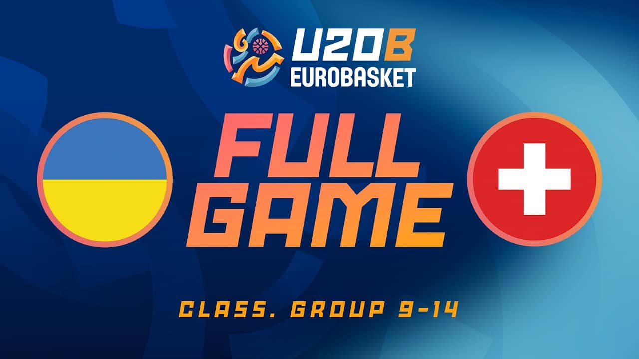 Ukraine v Switzerland | Full Basketball Game | FIBA U20 Women's EuroBasket 2026 Division B
