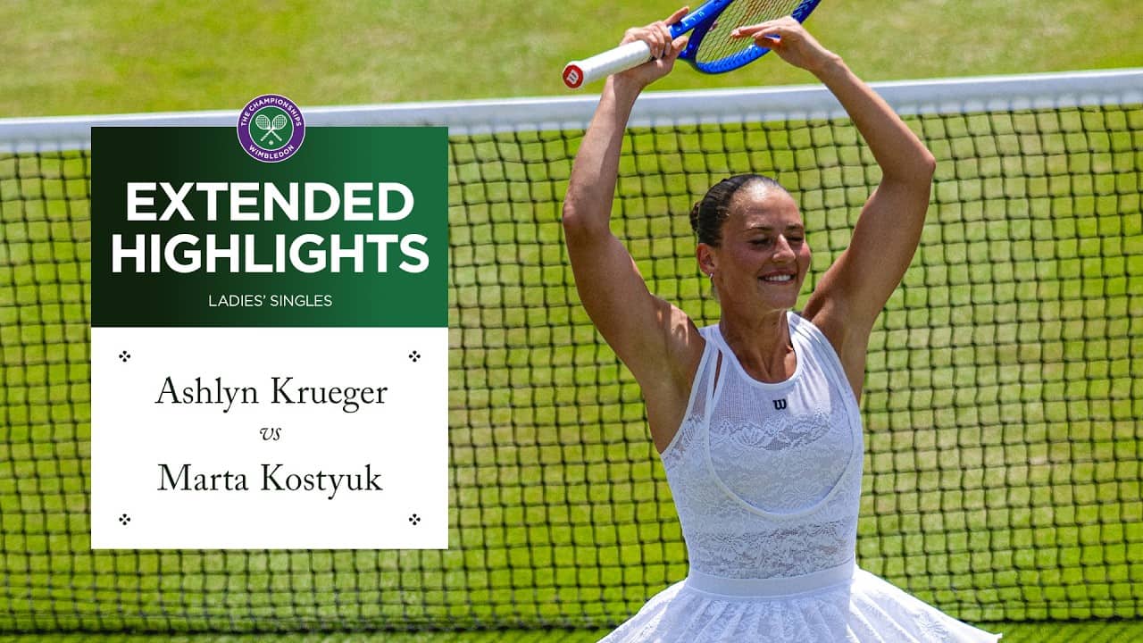 Magnificent performance | Ashlyn Krueger v Marta Kostyuk | Extended Highlights | Wimbledon 2026