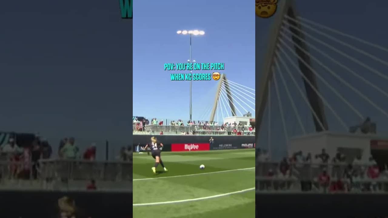 In a video game fr 🎮 #nwsl #soccer #goal #kansascity #pov