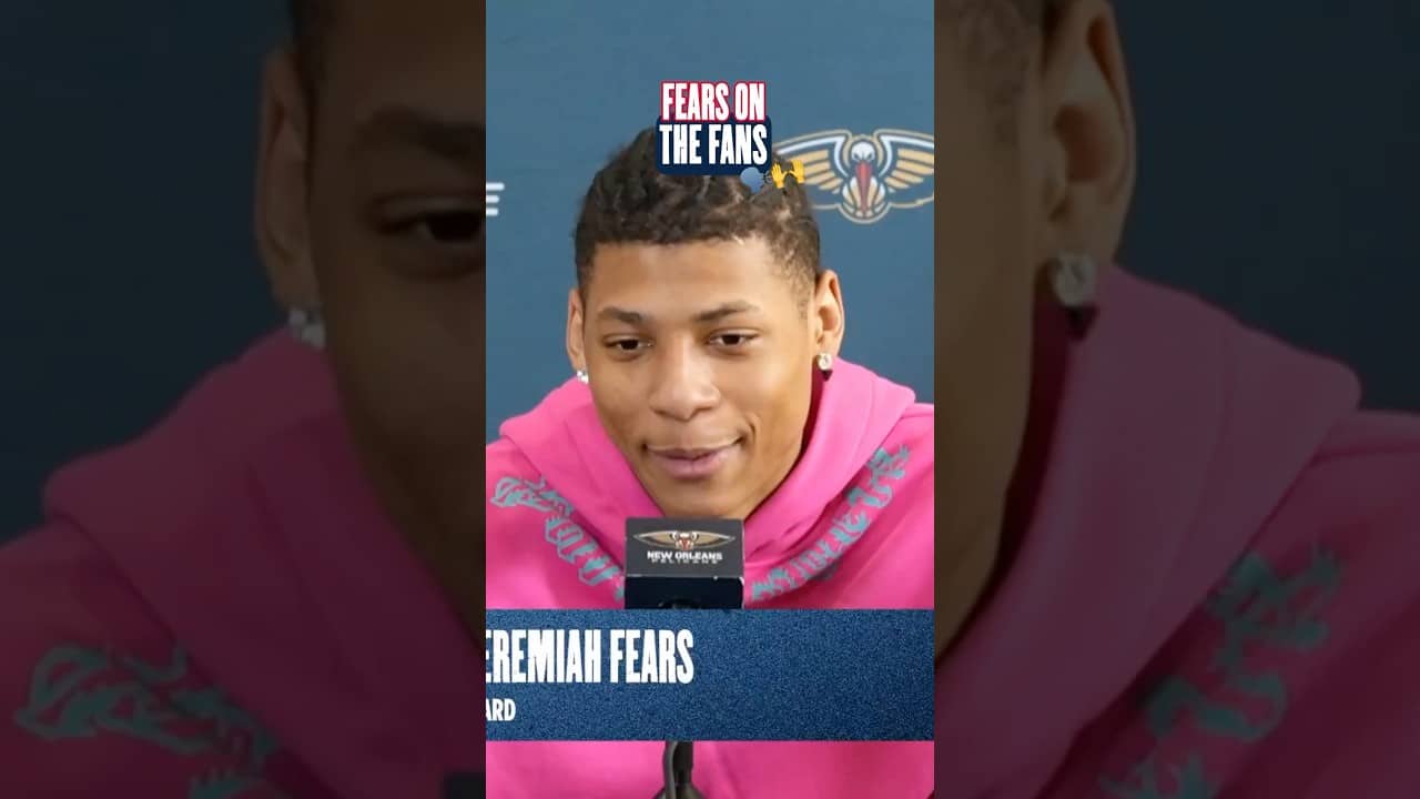 Jeremiah Fears on the New Orleans fans #pelicans #nba