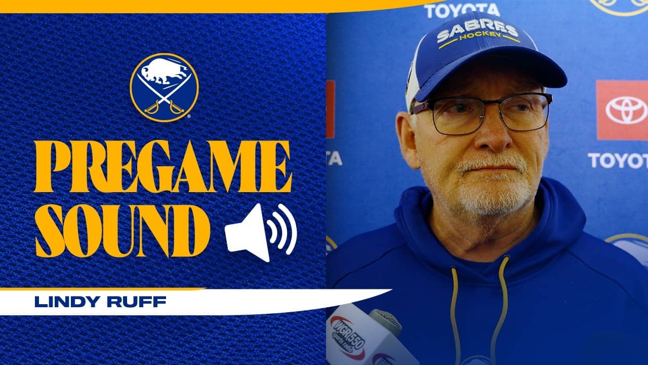 "Lyon Tweaked Something Lower-Body" | Lindy Ruff On Alex Lyon Injury | Buffalo Sabres