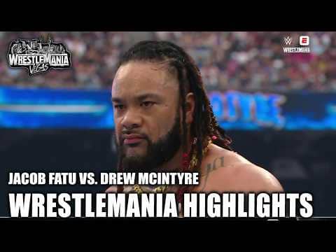 Jacob Fatu vs. Drew McIntyre | WrestleMania 42 Highlights | WWE on ESPN