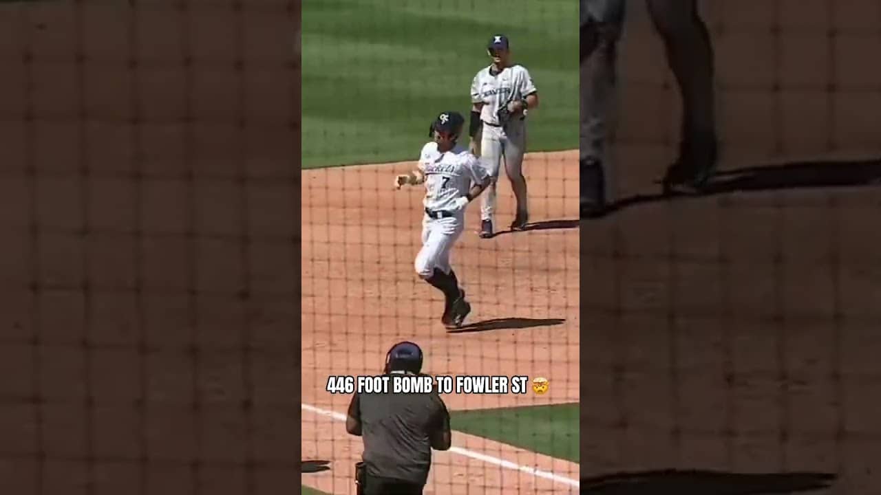 Will Baker MASHED this one out to the greek houses 😮‍💨 #georgiatech #collegebaseball #baseball