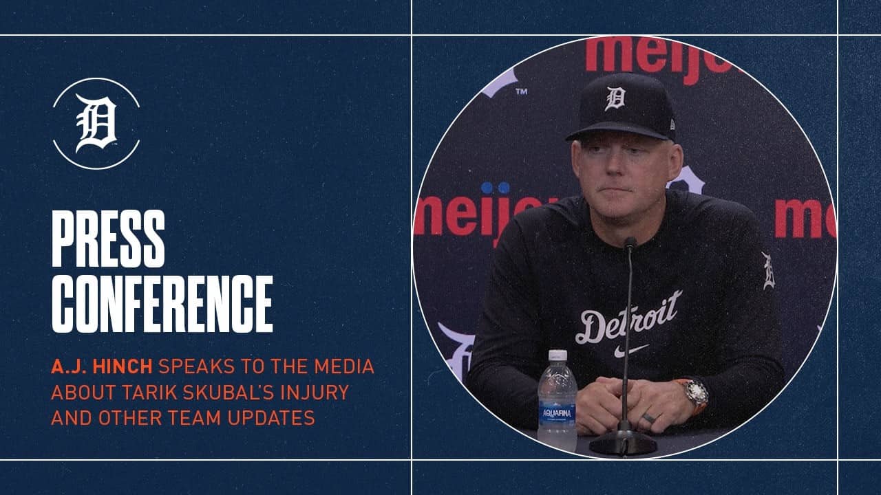 Tigers Manager A.J. Hinch Provides an Update on Tarik Skubal's Injury, Other Team News | 5/4/26
