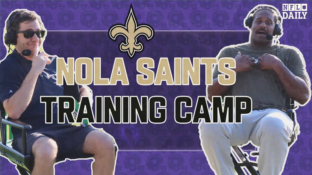 Saints camp with Cam Jordan, Chris Olave Juwan Johnson and Justin Reid