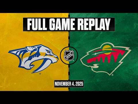 FULL GAME REPLAY: No net, no problem! Predators @ Wild | November 4, 2025