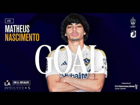 GOAL: Matheus Nascimento with right-footed half-volley to give LA Galaxy lead vs Minnesota United FC