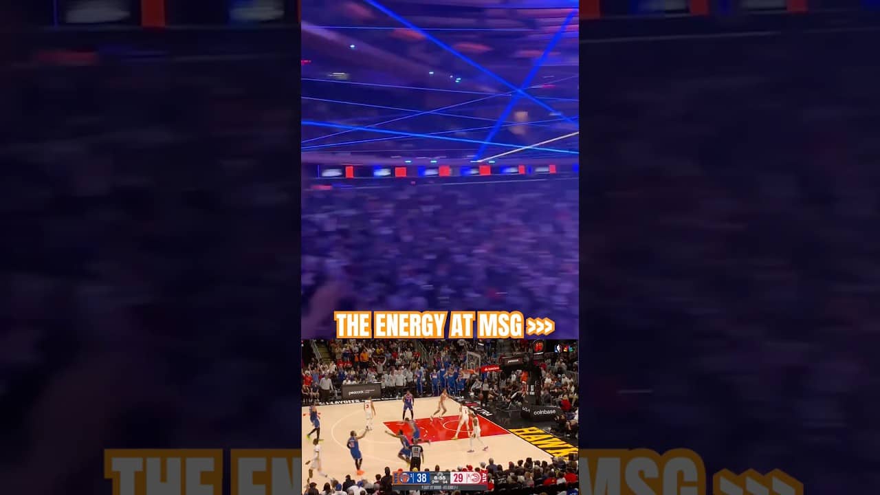 Madison Square Garden is ELECTRIC after #jalenbrunson’s 3️⃣ #nyknicks #nba #madisonsquaregarden