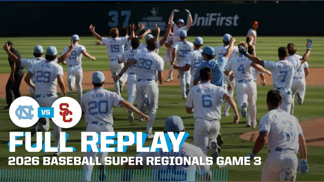 North Carolina vs. Southern Cal: 2026 NCAA baseball super regional DECIDING GAME | FULL REPLAY
