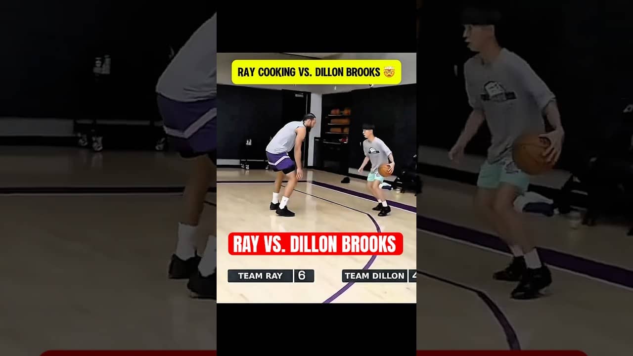 Ray getting his game off vs Dillon Brooks 🔥👀