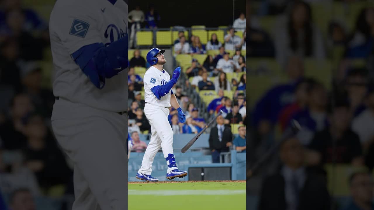 Three-homer night for Max? It’s not his first Rodeo. 🤠 #dodgers #sports #losangeles