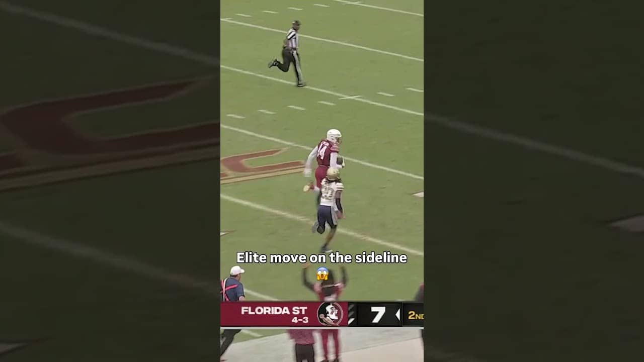He made him miss 😮‍💨 #floridastateseminoles #accfootball #collegefootball