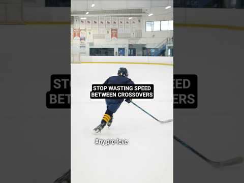STOP WASTING SPEED BETWEEN CROSSOVERS #hockeycoaching #hockeytraining