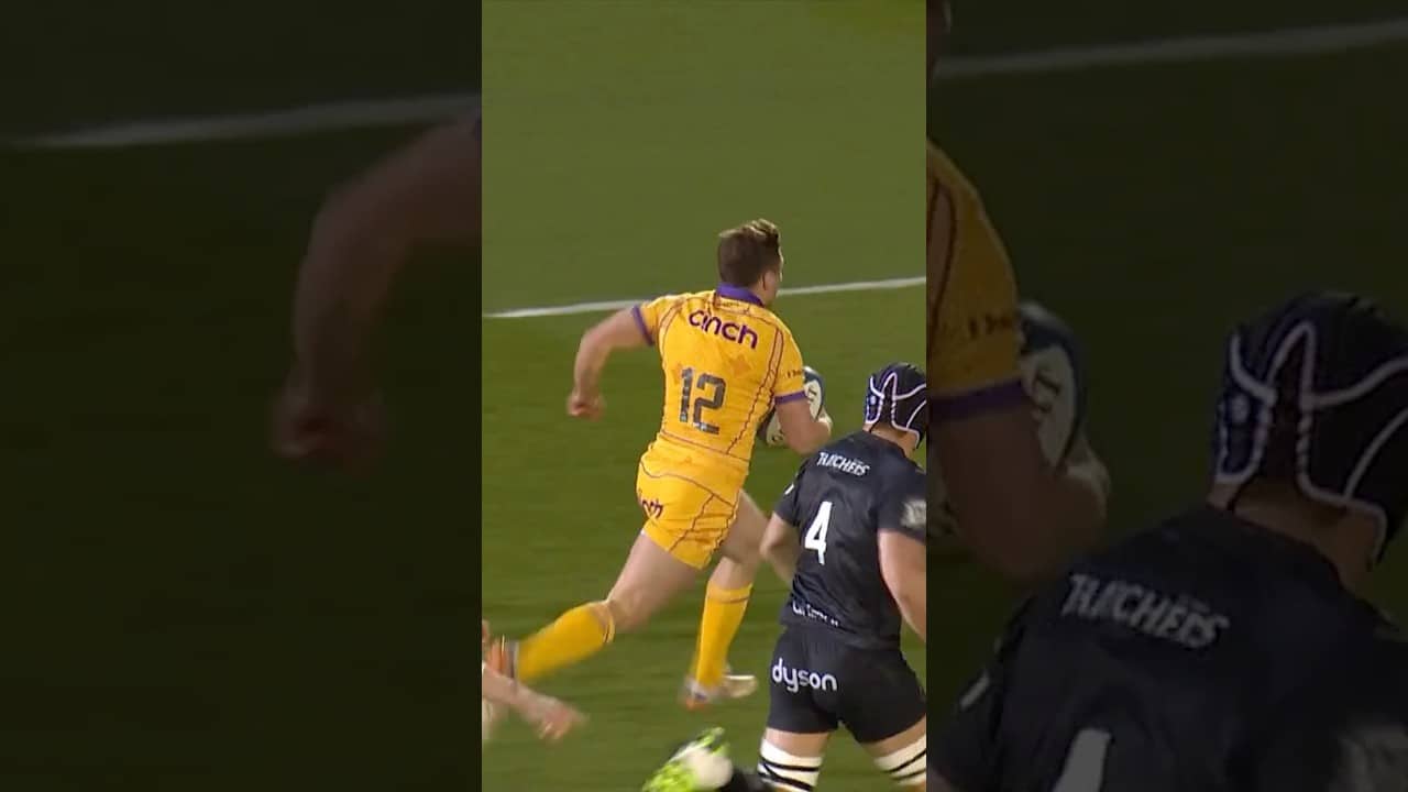 Fraser Dingwall finishing off a well-worked try for Northampton Saints 😇 | @InvestecChampionsCup
