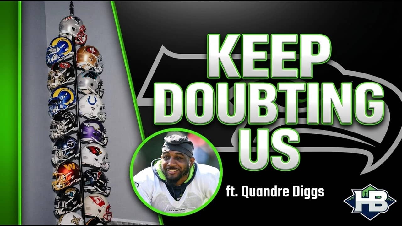 Guess the Seahawks will just keep stacking helmets! Ft. Quandre Diggs