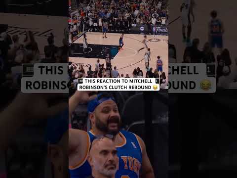 This Knicks fan prayed for that rebound 😂