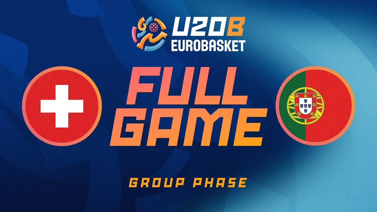 Group Phase | Switzerland v Portugal | Full Basketball Game | FIBA U20 Women's EuroBasket 2026 Div B