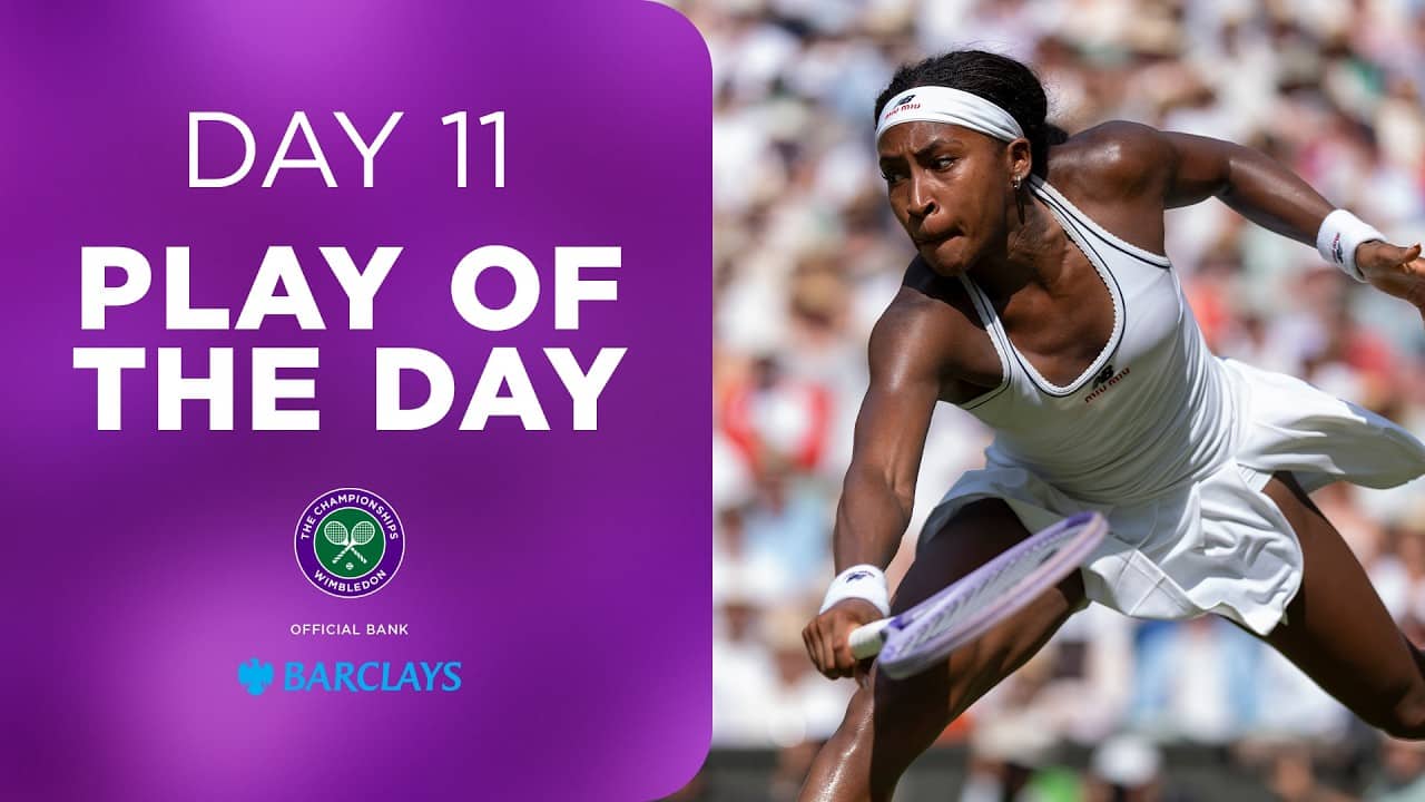 Gauff's AMAZING net play! 🤩 | Barclays Play of the Day | Day Eleven | Wimbledon 2026