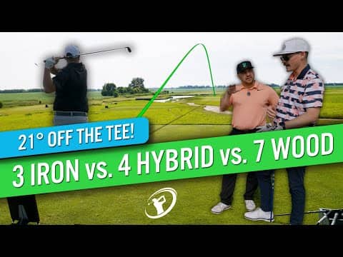 DRIVING IRON vs HYBRID vs 7-WOOD // Par 3 Challenge