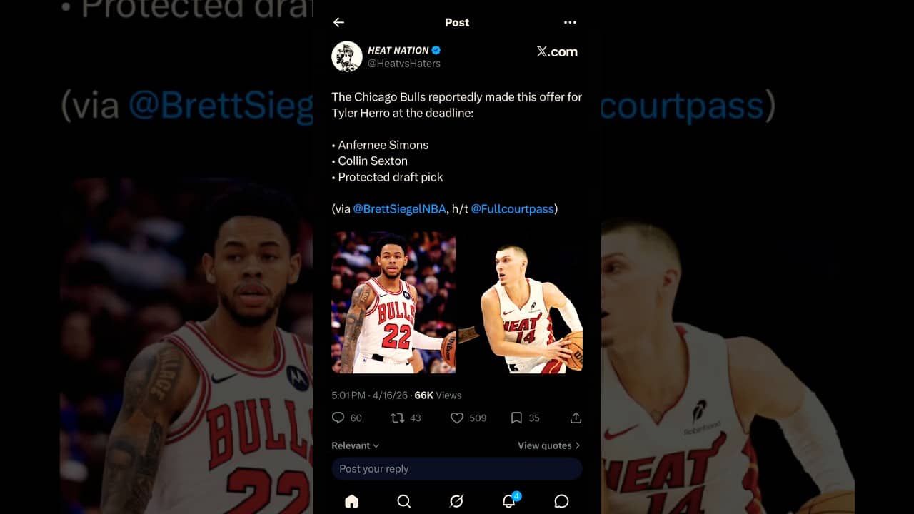 Miami Heat HAD a trade offer for Tyler Herro before the deadline! #nba #fyp #shorts