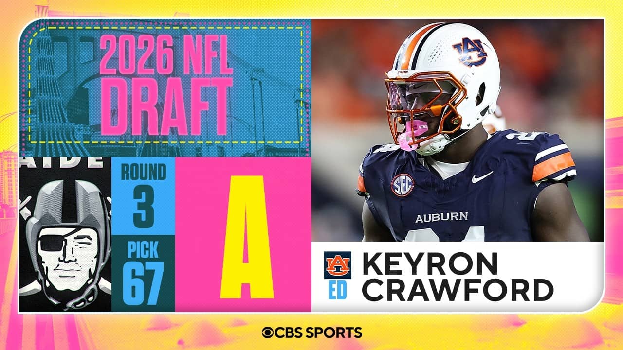 Raiders select Keyron Crawford in Third Round | 2026 NFL Draft Grades & Reaction