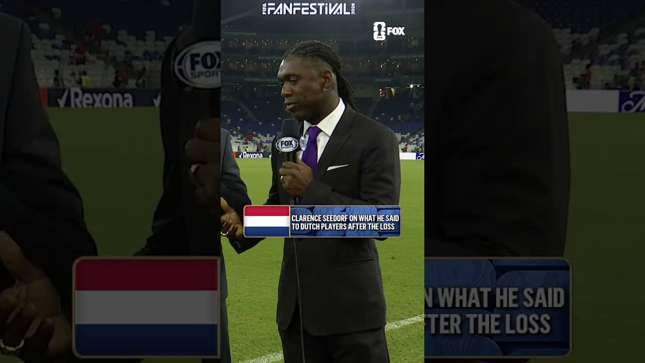 Clarence Seedorf was there to comfort the Netherlands national team following their loss to Morocco