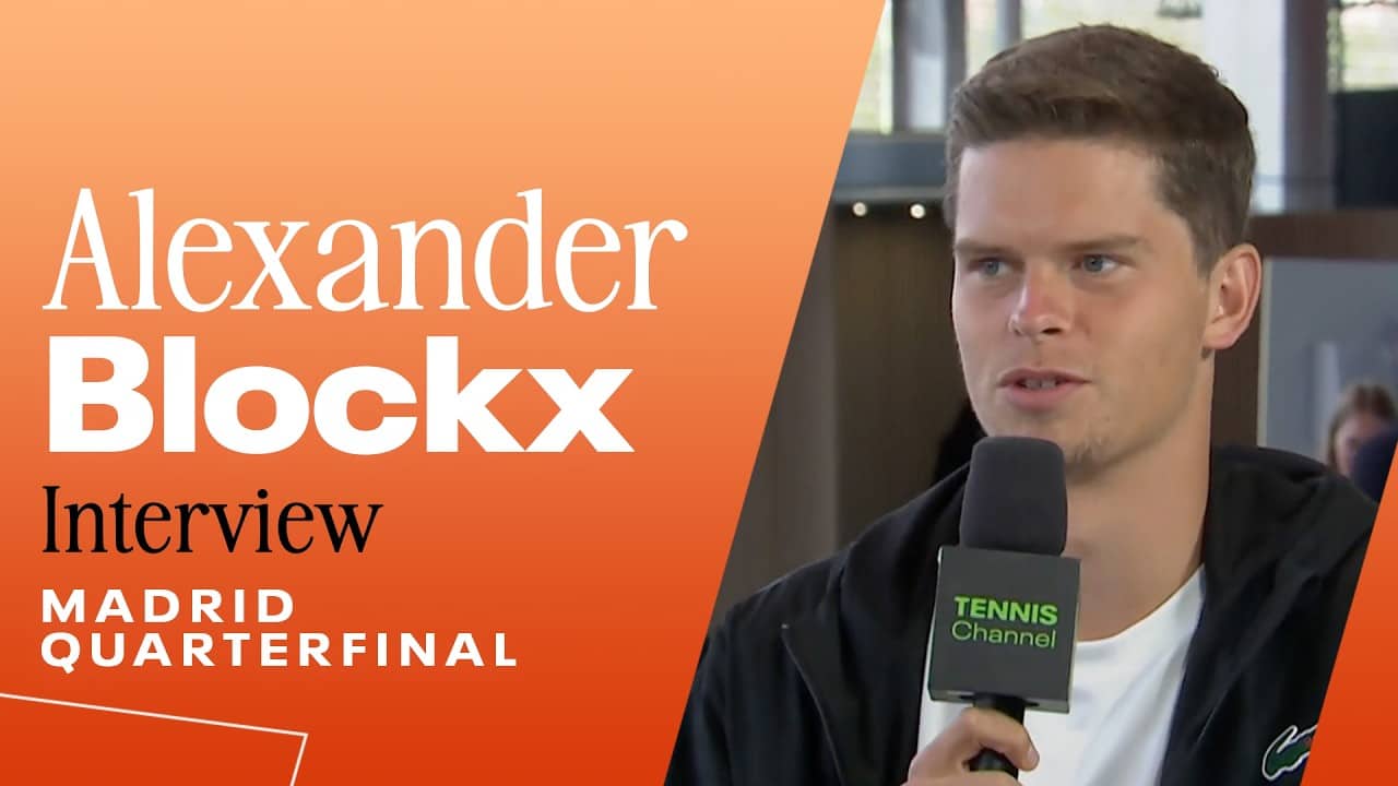 Alexander Blockx "doesn't get nervous at all" during tense match moments | 2026 Madrid