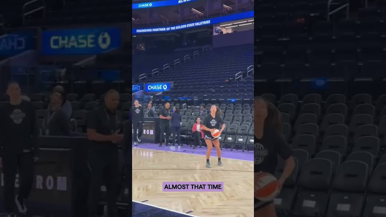 Kaitlyn Chen Is Ready To Cook! 👩‍🍳🔥 #kaitlynchen #goldenstatevalkyries #wnba