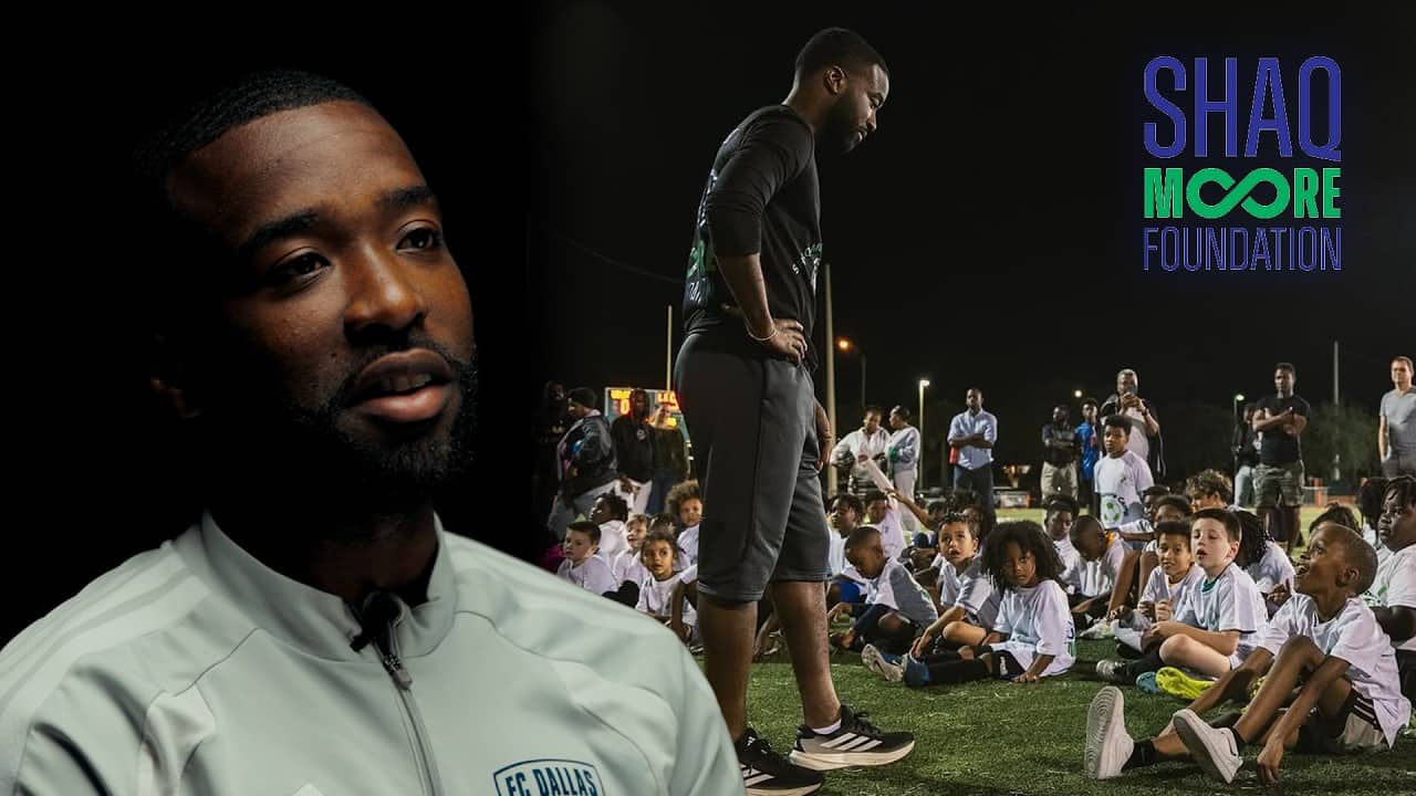 Shaq Moore gives back through the Shaq Moore Foundation!