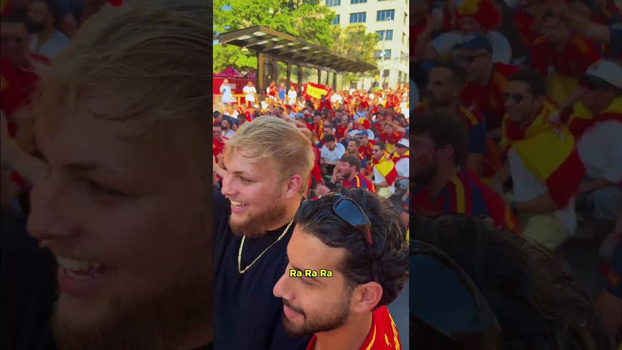 Los españoles traen un tremendo ambiente en las calles de Atlanta 🔥 #shorts
