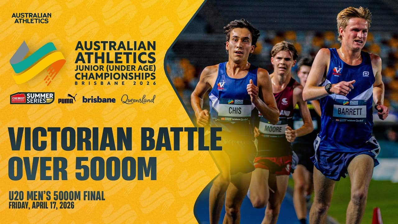Victorian’s battle in close U20 Men’s 5000m Final | 2026 Australian Athletics Junior Championships