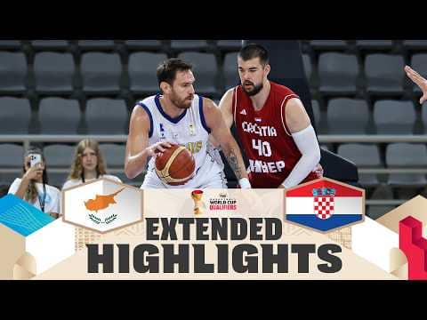 Cyprus 🇨🇾 v Croatia 🇭🇷 | Extended Highlights | FIBA Basketball World Cup 2027 European Qualifiers